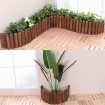 Garden Edging Authentic Asian style timber fence Cedar picket sturdy wood beds