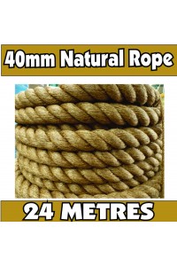 40mm Jute Rope 24m – Natural Landscaping Rope