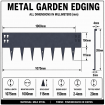 Corten Brown Steel Garden Edging - 150mm high - 1 Piece - PICKUP