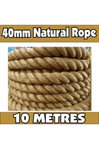 40mm Jute Rope 10m – Natural Landscaping Rope