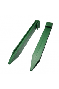 260mm Garden Edging Stakes 20x Pegs – Heavy Duty Edge Pegs with Grip – Green