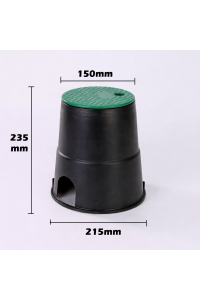 Irrigation Box - Valve Box - 150mm Round - Sprinkler Tap Access