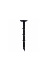 50x Grass Pegs - Lawn Turf Weed Mat - Plastic Pins Stakes Black