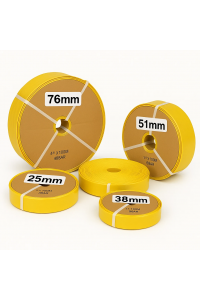 Rural Lay Flat PVC Transfer Hose Yellow 1" 25mm x 100m